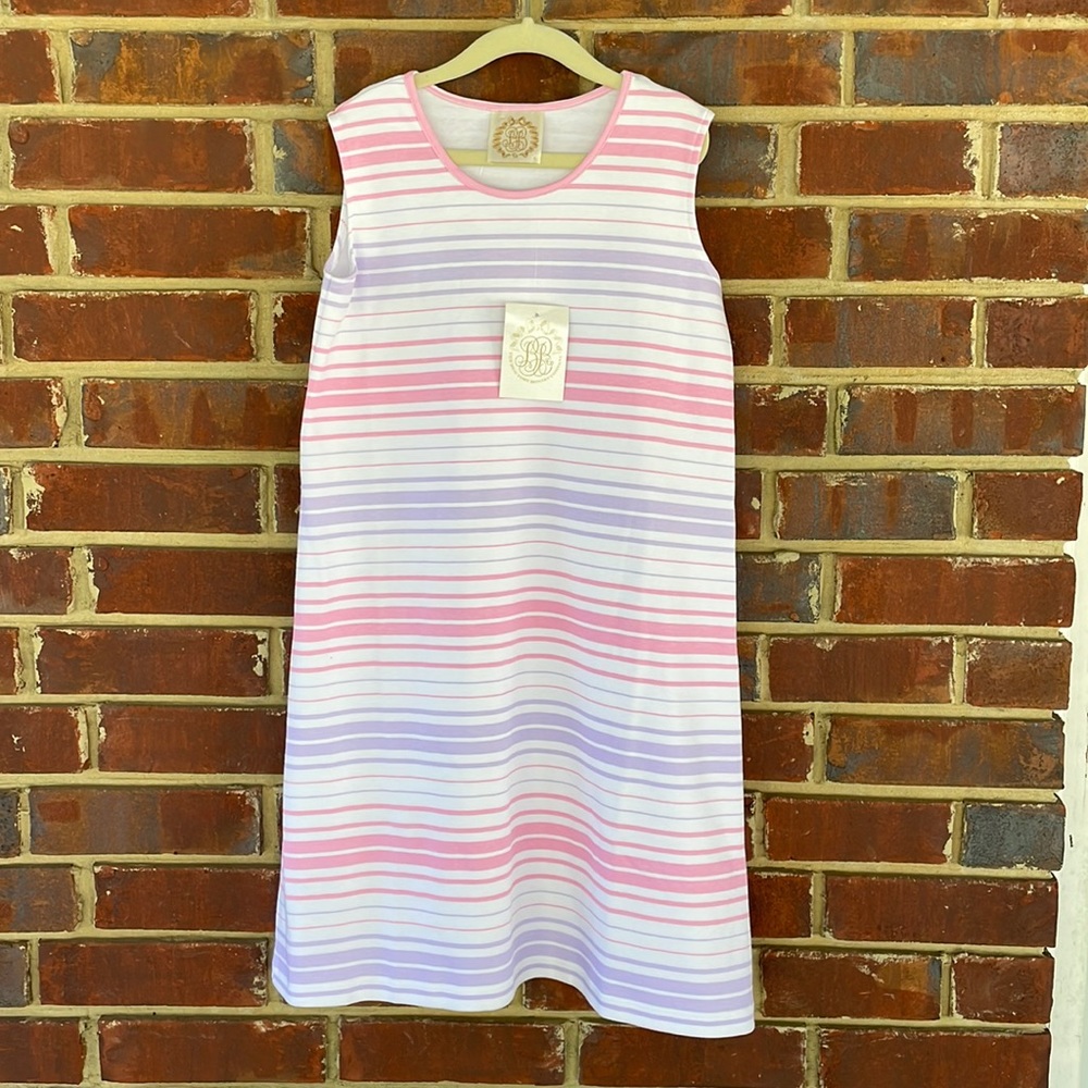 The Beaufort Bonnet Company Polly Play dress, sea grape stripe, size 11